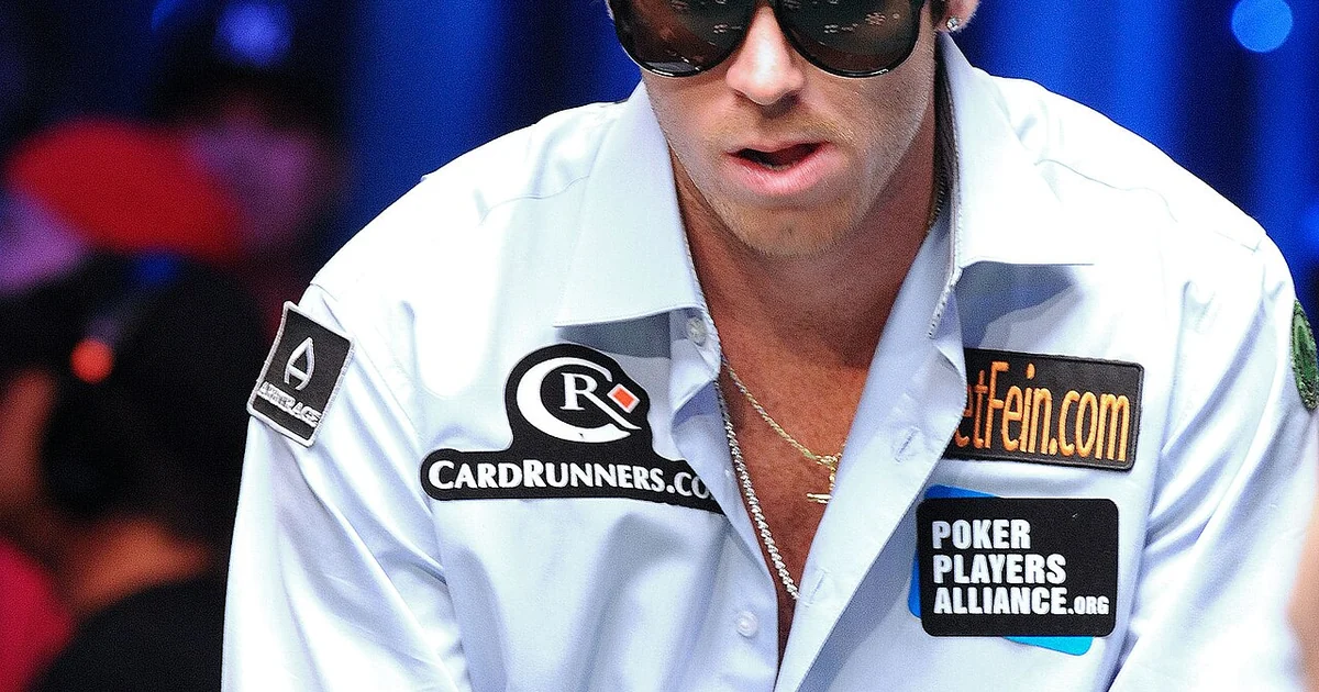 John Racener at the final table of the 2010 World Series of Poker main event