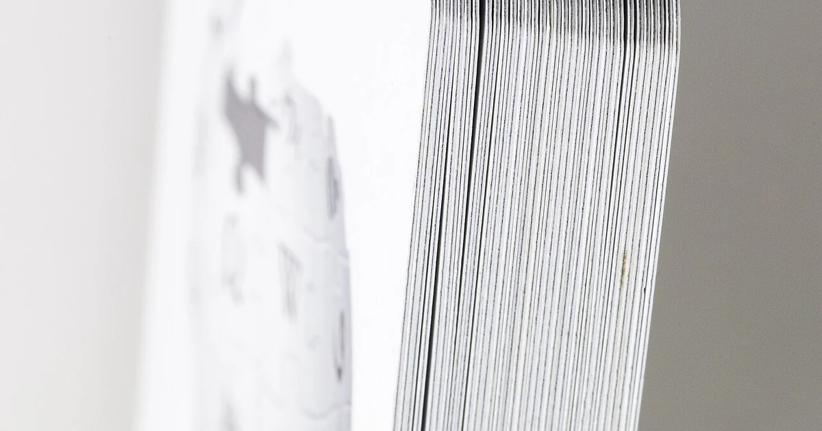 Side view of a playing card deck